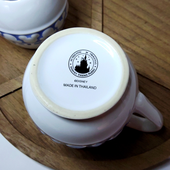Authentic original Disney Parks Mickey Blue Sugar&Creamer - Picture 10 of 12